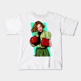 Barbara Stanwick - An illustration by Paul Cemmick Kids T-Shirt